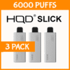 3 PACK – HQD SLICK – 6000 PUFFS import placeholder for 73513