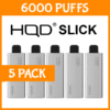 5 PACK – HQD SLICK – 6000 PUFFS import placeholder for 73518
