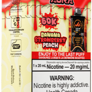 mr fog aura 60k disposable vape banana strawberry peach