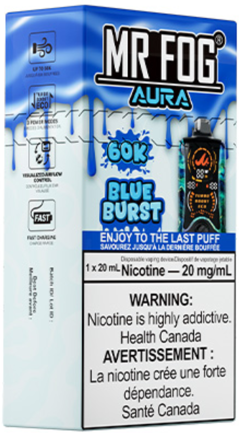 mr fog aura 60k disposable vape blue burst mr fog aura 60k disposable vape blue burst