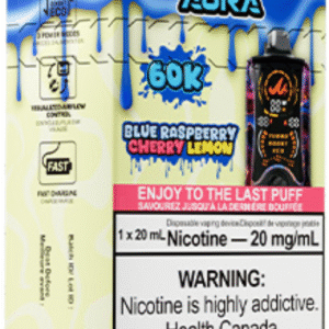 mr fog aura 60k disposable vape blue raspberry cherry lemon