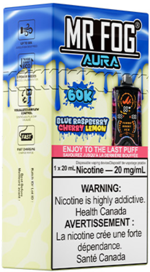 mr fog aura 60k disposable vape blue raspberry cherry lemon mr fog aura 60k disposable vape blue raspberry cherry lemon