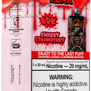 mr fog aura 60k disposable vape cherry strawberry