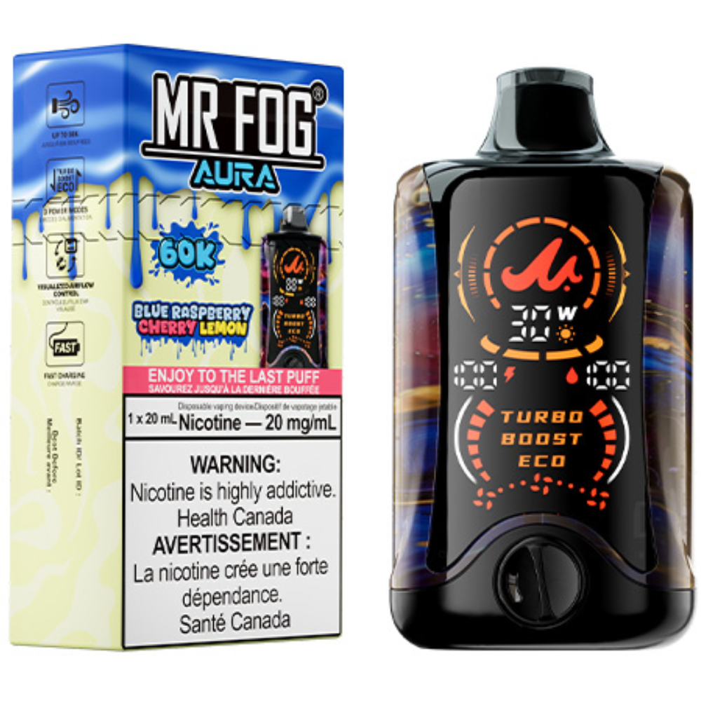 mr fog aura 60k disposable vape blue raspberry cherry lemon mr fog aura 60k disposable vape blue raspberry cherry lemon