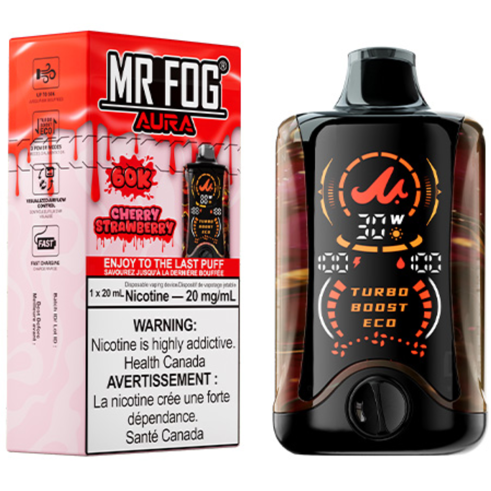 mr fog aura 60k disposable vape cherry strawberry mr fog aura 60k disposable vape cherry strawberry
