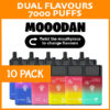 10 PACK – MOOODAN DUAL FLAVOUR – 7000 PUFFS import placeholder for 76938