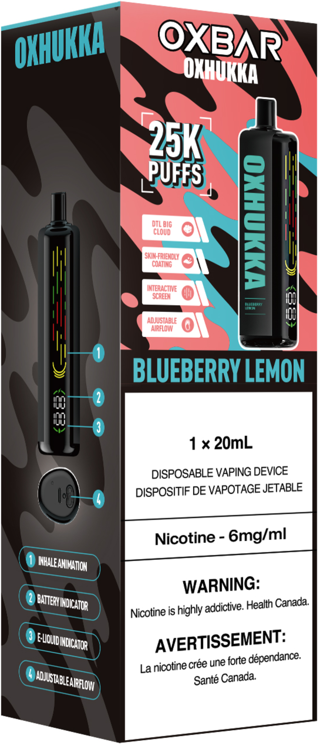 oxbar oxhukka disposable vape blueberry lemon oxbar oxhukka disposable vape blueberry lemon