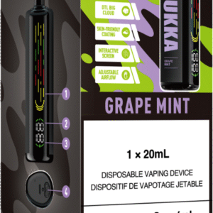 oxbar oxhukka disposable vape grape mint