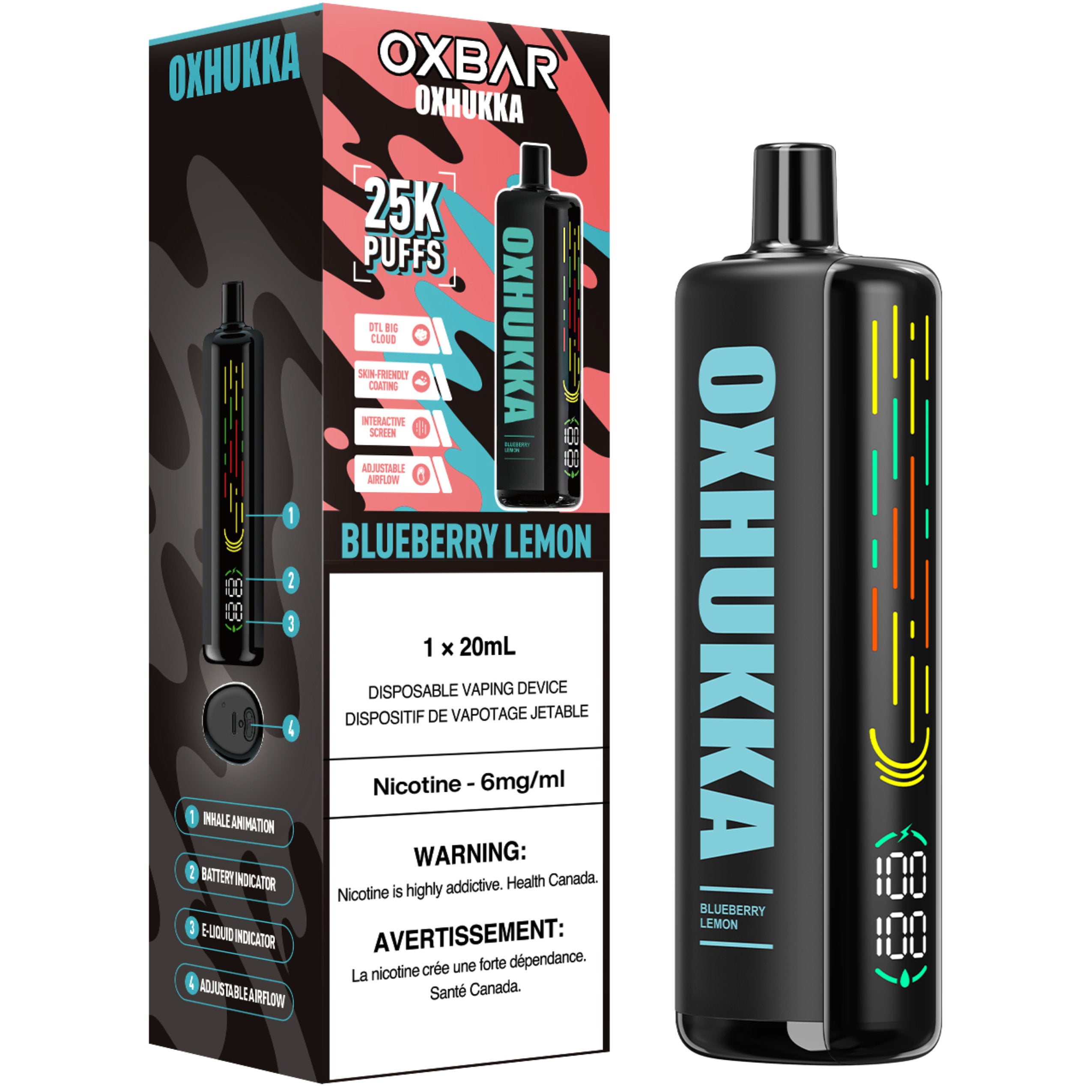 oxbar oxhukka disposable vape blueberry lemon oxbar oxhukka disposable vape blueberry lemon
