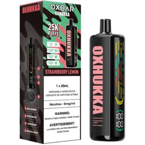 oxbar oxhukka disposable vape strawberry lemon