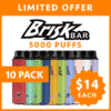 BRISK BAR – 5000 PUFFS – 10 PACK import placeholder for 68792