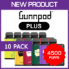 GUNNPOD PLUS – 4500 PUFFS – 10 PACK import placeholder for 69000