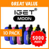 10 PACK – IGET MOON – 5000 PUFFS import placeholder for 70825