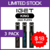 IGET KING – 2600 PUFFS – 3 PACK import placeholder for 69721